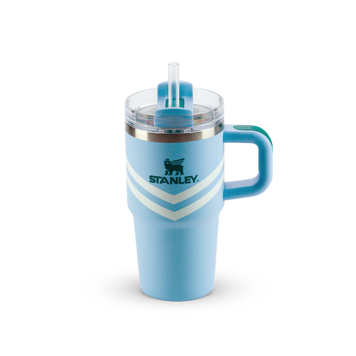 COPO QUENCHER COM ALÇA CORNFLOWER CHEVRON STANLEY | 591ML
