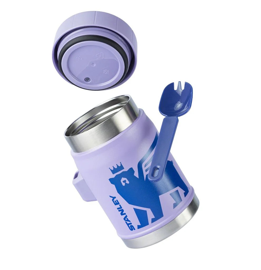 Thermal Jar with Spork Youth Lavender | 414ML