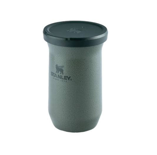 Thermal Gourd with Lid for Terere Hammertone Green | 200ML