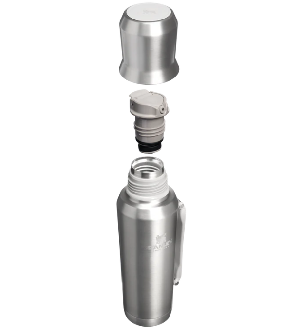 Garrafa Térmica Mate Stainless Steel Ash | 1.2L