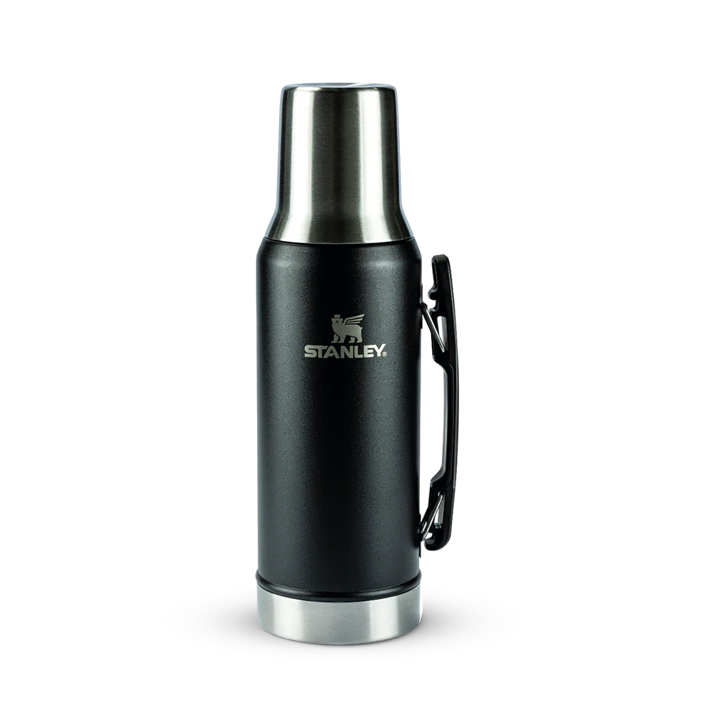 GARRAFA TÉRMICA MATE SYSTEM MATTE BLACK | 1.2L