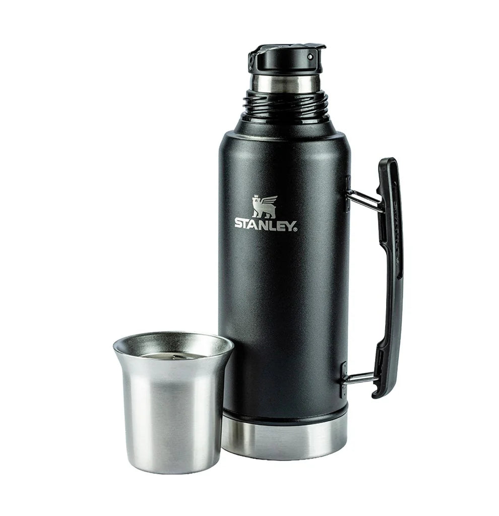 GARRAFA TÉRMICA MATE SYSTEM MATTE BLACK | 1.2L