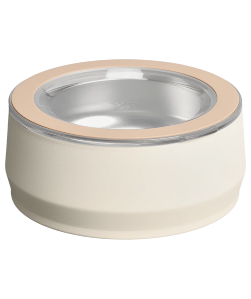 Bebedouro e Comedouro Pet Bowl Cream | 710ml