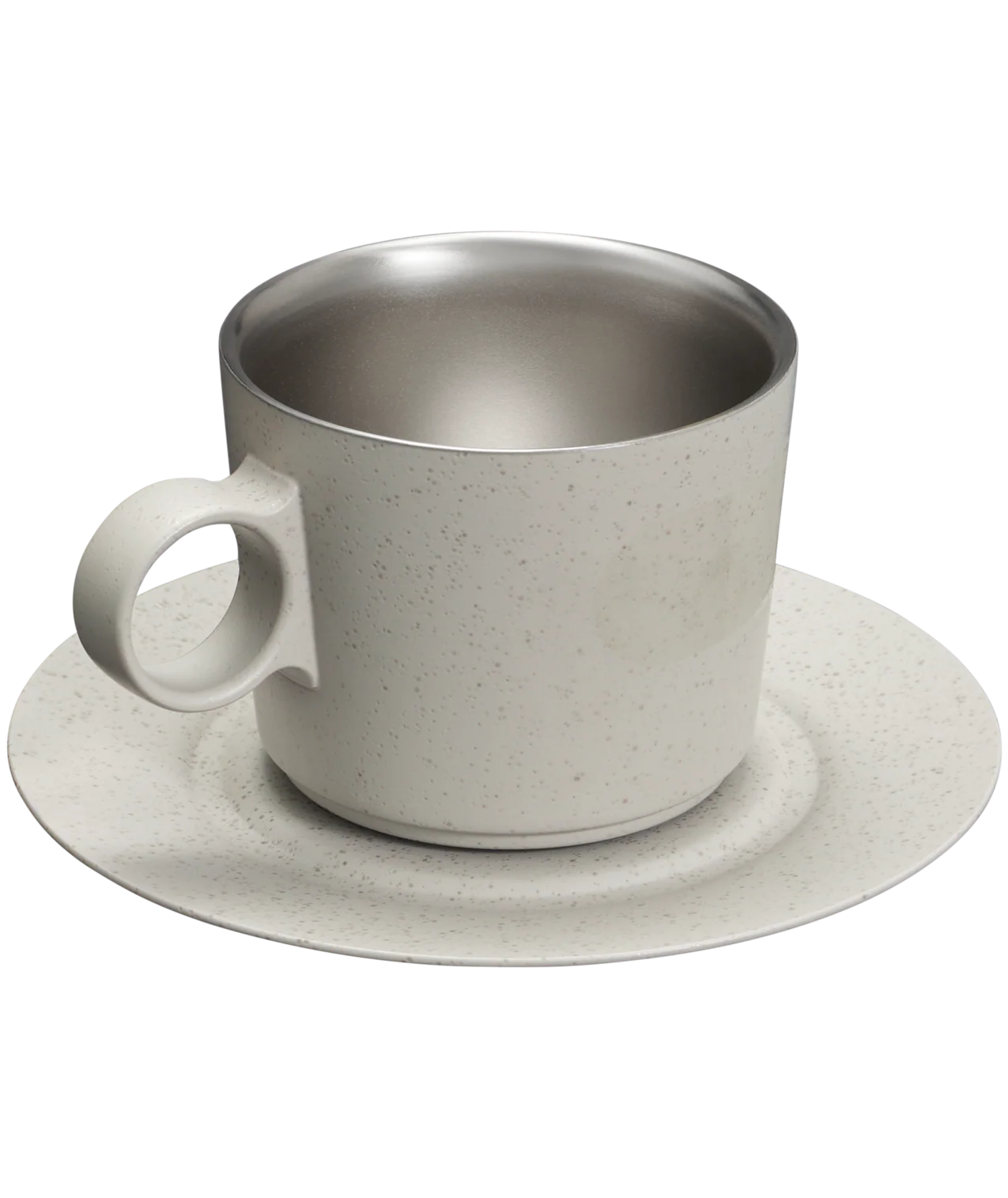 Caneca Daybreak Cappuccino com Pires Ash Bronze | 192ML