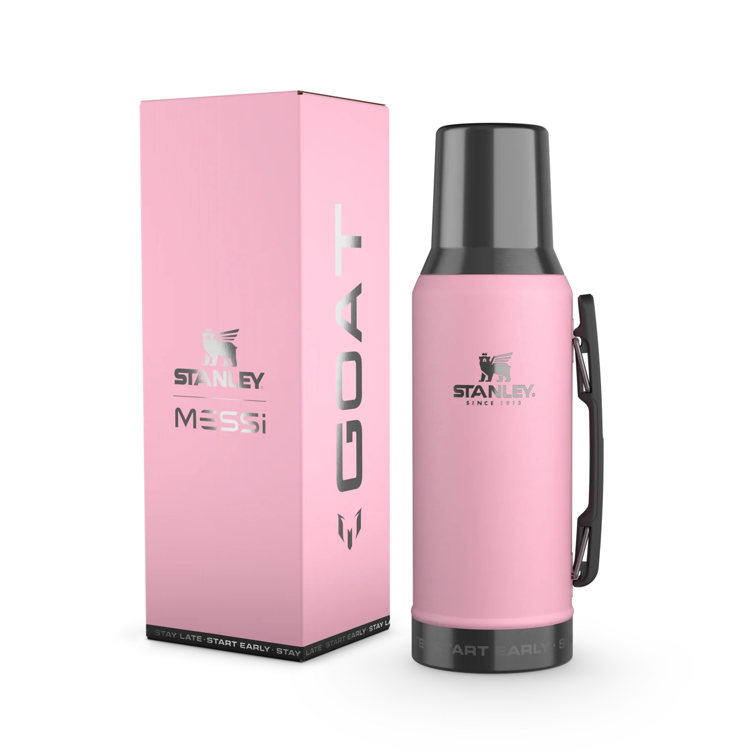 Garrafa Térmica Mate System Pink Messi Stanley | 1.2L