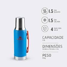 Garrafa Térmica Mate System Azure | 1.2L